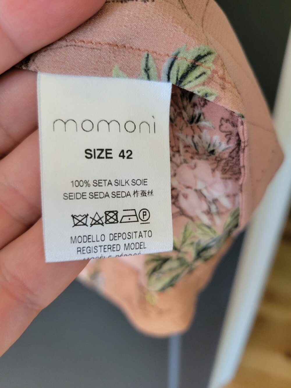 Momoni  Baltimore Multicolor Italian  Silk  Dress - Picture 4 of 10